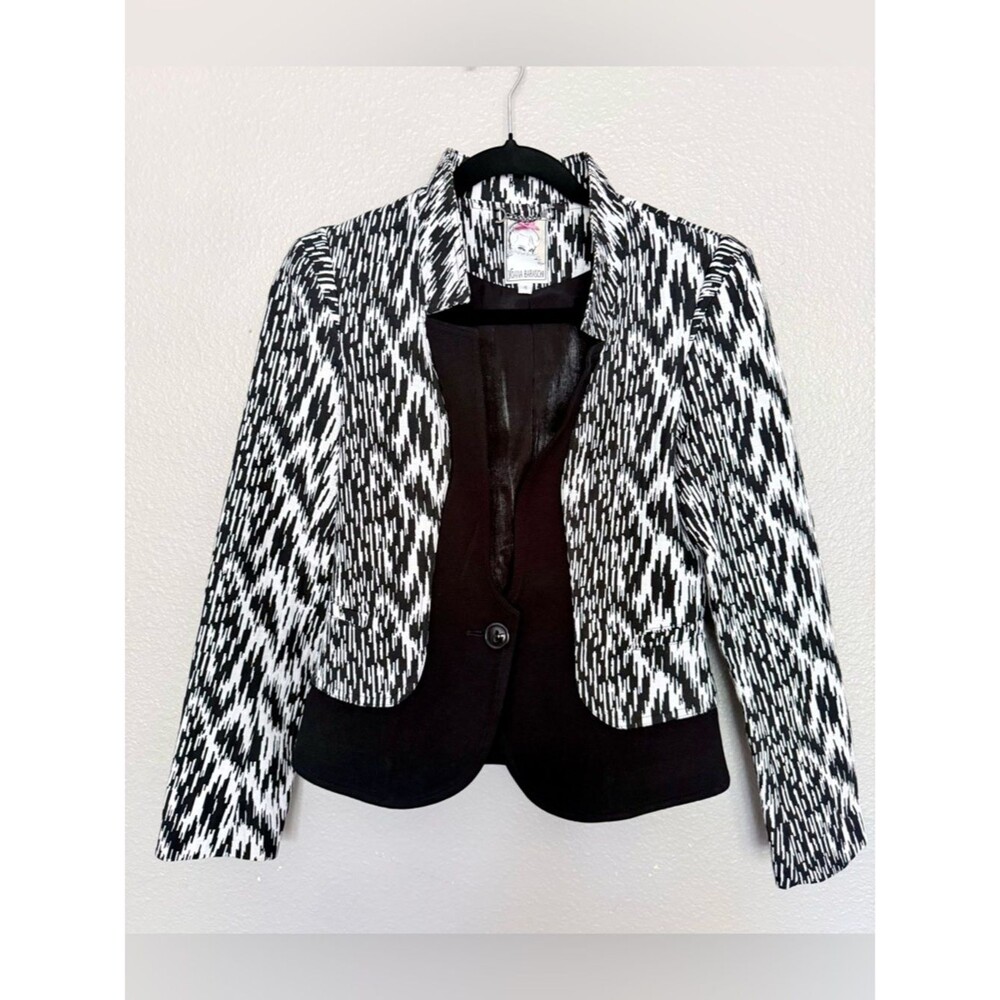 Yoana Baraschi Anthropologie Abstract Graphic Colorblock Panel Blazer Jacket